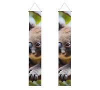 YYHWHJDE A little koala Printing Bannière de porche de remise de diplôme - Robuste, durable, lavable et réutilisable, décoration de remise de diplôme pour fêtes, cérémonies, portes d'entrée