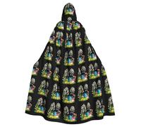YYHWHJDE All Things Revived In Spring Pattern Halloween Cape à capuche pour adulte - Très grande cape à capuche sans fermeture éclair
