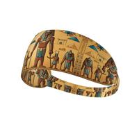 YYHWHJDE Ancient Egypt Tribe Series Bandeau de sport pour femme résistant à la transpiration Bande élastique