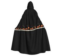 YYHWHJDE Ant moving queue Picture Adult Halloween veste à capuche cape longue cape de fête adaptée pour homme et femme