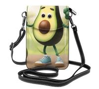 YYHWHJDE Avocado Rope Skipping Picture Téléphone portable pour femme avec prépuce en cuir et bandoulière réglable