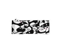 YYHWHJDE Bandeau avec nœud pour bébé imprimé panda - Doux et extensible pour nouveau-né pour adorable bébé fille de 0 à 6 mois