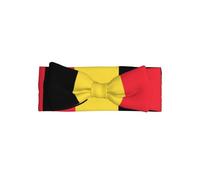 YYHWHJDE Bandeau bébé avec nœud imprimé drapeau de la Belgique - Doux et extensible - Pour bébé fille de 0 à 6 mois
