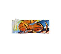 YYHWHJDE Bandeau de bébé avec nœud coloré et imprimé basketball - Doux et extensible - Pour bébé fille de 0 à 6 mois