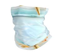 YYHWHJDE Bandeau de sport multifonction imprimé étoile de mer et corail sur la plage : la grande couverture d'aventure pour la randonnée, le vélo et plus encore