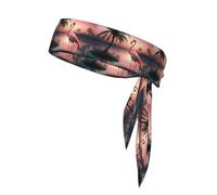 YYHWHJDE Bandeau de sport multifonction pour homme et femme Motif flamant rose Séchage rapide Évacuation de l'humidité