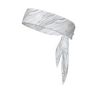 YYHWHJDE Bandeau de sport multifonction pour homme et femme Motif marbre blanc Séchage rapide évacuation de l'humidité