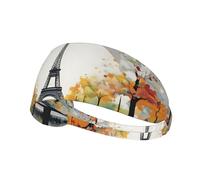 YYHWHJDE Bandeau de sport pour femme Motif Tour Eiffel Paris City Arbre Tour Eiffel