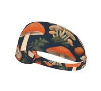 YYHWHJDE Bandeau de sport vintage comestible pour femme - Résistant à la transpiration - Bandeau élastique d'été