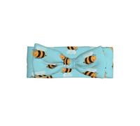 YYHWHJDE Bandeau pour bébé avec nœud imprimé abeille de dessin animé - Doux et extensible - Pour bébé fille de 0 à 6 mois