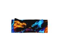 YYHWHJDE Bandeau pour bébé avec nœud imprimé dragons de glace et de feu - Doux et extensible - Pour bébé fille de 0 à 6 mois