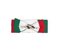 YYHWHJDE Bandeau pour bébé avec nœud imprimé drapeau du Mexique - Accessoire doux et extensible pour séance photo et fête prénatale