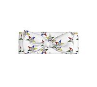 YYHWHJDE Bandeau pour bébé avec nœud imprimé étoiles orientales - Doux et extensible - Pour bébé fille de 0 à 6 mois