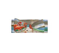 YYHWHJDE Bandeau pour bébé avec nœud imprimé flamant rose - Doux et extensible - Pour bébé fille de 0 à 6 mois