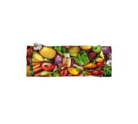 YYHWHJDE Bandeau pour bébé avec nœud imprimé fruits et légumes frais - Accessoire doux et extensible pour séance photo et fête prénatale