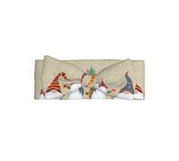 YYHWHJDE Bandeau pour bébé avec nœud imprimé nains de Noël - Doux et extensible pour nouveau-né pour adorable bébé fille de 0 à 6 mois