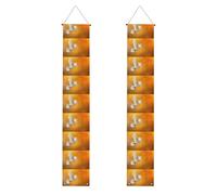 YYHWHJDE Bannière de porche avec impression pigeon blanc volant - Robuste, durable, lavable et réutilisable, décoration de remise de diplôme pour fêtes, cérémonies, portes d'entrée