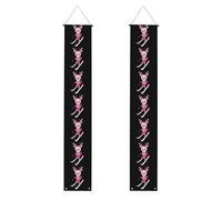 YYHWHJDE Bannière de porche avec imprimé cerf sika rose pour remise de diplôme - Robuste, durable, lavable et réutilisable, décoration de remise de diplôme 30,5 x 180,3 cm