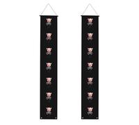 YYHWHJDE Bannière de porche avec imprimé cochon rose en chemise rayée - Robuste, durable, lavable et réutilisable, décoration de remise de diplôme 30,5 x 180,3 cm