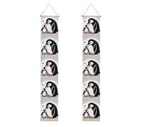 YYHWHJDE Bannière de porche avec imprimé I Love Penguins - Robuste, durable, lavable et réutilisable, décoration de remise de diplôme 30,5 x 180,3 cm