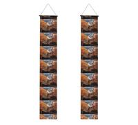 YYHWHJDE Bannière de porche avec imprimés Strange Beasts - Robuste, durable, lavable et réutilisable - Décoration de remise de diplôme pour fêtes, cérémonies, portes d'entrée