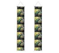 YYHWHJDE Bannière de porche de remise de diplôme avec caméléon avec des bulles - Robuste, durable, lavable et réutilisable, décoration de remise de diplôme pour fêtes, cérémonies, portes d'entrée