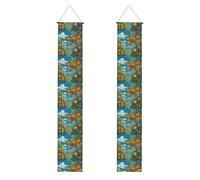 YYHWHJDE Bannière de porche de remise de diplôme avec de nombreuses grandes oranges - Robuste, durable, lavable et réutilisable, décoration de remise de diplôme 30,5 x 180,3