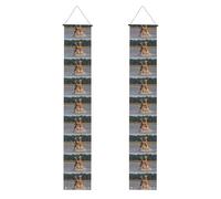 YYHWHJDE Bannière de porche de remise de diplôme avec deux girafes - Robuste, durable, lavable et réutilisable - Décoration de remise de diplôme pour fêtes, cérémonies, portes d'entrée