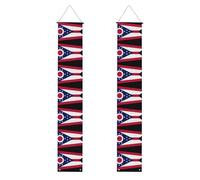 YYHWHJDE Bannière de porche de remise de diplôme avec drapeau de l'État de l'Ohio - Robuste, durable, lavable et réutilisable, décoration de remise de diplôme pour fêtes, cérémonies, portes d'entrée