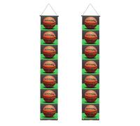 YYHWHJDE Bannière de porche de remise de diplôme avec impression de fond de basket-ball - Robuste, durable, lavable et réutilisable, décoration de remise de diplôme pour fêtes, cérémonies, portes