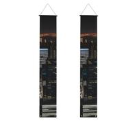 YYHWHJDE Bannière de porche de remise de diplôme avec impression vue nocturne de New York - Robuste, durable, lavable et réutilisable, décoration de remise de diplôme pour fêtes, cérémonies, portes