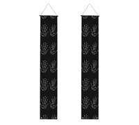YYHWHJDE Bannière de porche humanoïde avec impression griffe de loup - Robuste, durable, lavable et réutilisable, décoration de remise de diplôme 30,5 x 180,3 cm