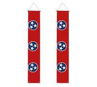 YYHWHJDE Bannière de porche imprimée drapeau de l'État du Tennessee - Robuste, durable, lavable et réutilisable - Décoration de remise de diplôme pour fêtes, cérémonies, portes d'entrée