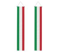 YYHWHJDE Bannière de porche imprimée drapeau de l'Italie - Robuste, durable, lavable et réutilisable, décoration de remise de diplôme pour fêtes, cérémonies, portes d'entrée