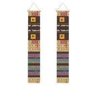 YYHWHJDE Bannière de porche imprimée du tableau périodique des éléments - Robuste, durable, lavable et réutilisable - Décoration de remise de diplôme pour fêtes, cérémonies, portes d'entrée