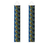 YYHWHJDE Bannière de porche imprimée licorne au loin - Robuste, durable, lavable et réutilisable, décoration de remise de diplôme pour fêtes, cérémonies, portes d'entrée