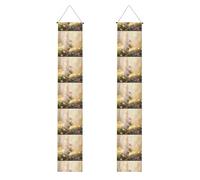 YYHWHJDE Bannière de porche imprimée Little White Rabbit in the Garden - Robuste, durable, lavable et réutilisable - Décoration de remise de diplôme pour fêtes, cérémonies, portes d'entrée