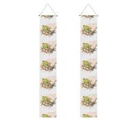 YYHWHJDE Bannière de porche « Little Frog in the palm of your hand Prints » - Robuste, durable, lavable et réutilisable - Décoration de remise de diplôme pour fêtes, cérémonies, portes d'entrée