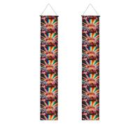 YYHWHJDE Bannière de porche lumineuse avec impression carrousel de remise de diplôme - Robuste, durable, lavable et réutilisable, décoration de remise de diplôme pour fêtes, cérémonies, portes