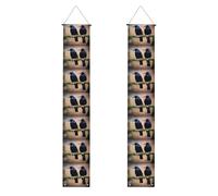 YYHWHJDE Bannière de porche pour remise de diplôme avec deux corbeaux noirs - Robuste, durable, lavable et réutilisable, décoration de remise de diplôme 30,5 x 180,3 cm