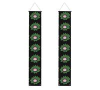 YYHWHJDE Bannière de porche pour remise de diplôme avec imprimé feuille de hérisson rose - Robuste, durable, lavable et réutilisable, décoration de remise de diplôme 30,5 x 180,3 cm