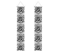 YYHWHJDE Bannière de porche pour remise de diplôme avec imprimé rose gothique - Robuste, durable, lavable et réutilisable, décoration de remise de diplôme 30,5 x 180,3