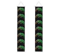 YYHWHJDE Bannière de porche pour remise de diplôme avec imprimés caméléon mystérieux - Robuste, durable, lavable et réutilisable, décoration de remise de diplôme 30,5 x 180,3 cm