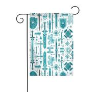 YYHWHJDE Barre de drapeau de jardin à motif tête de mort - Décoration double face - 30,5 x 45,7 cm