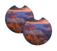 YYHWHJDE Beauty Grand Canyon Lot de 2 dessous de verre imperméables et durables pour protection et décoration intérieure de voiture