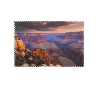 YYHWHJDE Beauty Grand Canyon Lot de 6 sets de table résistants à la chaleur pour hôtels, maisons et banquets 30,5 x 45,7 cm