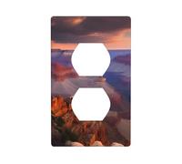 YYHWHJDE Beauty Grand Canyon Panneau mural à double prise murale Décoration durable 11,4 x 7 cm