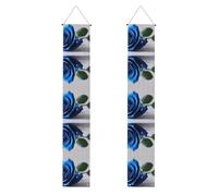 YYHWHJDE Belle bannière de porche de remise de diplôme avec imprimé rose bleue - Robuste, durable, lavable et réutilisable, décoration de remise de diplôme 30,5 x 180,3 cm
