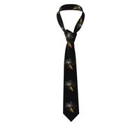 YYHWHJDE Belle cravate pour homme avec imprimé de feux d'artifice de carotte, douce et confortable, ne se déforme pas, résistante à la décoloration, durable (57 x 3,2,5 cm)