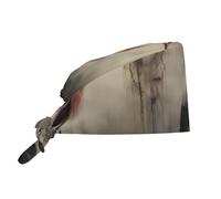 YYHWHJDE Bonnet de nettoyage avec imprimé grue fière - Doux pour homme et femme, réglable, respirant noir